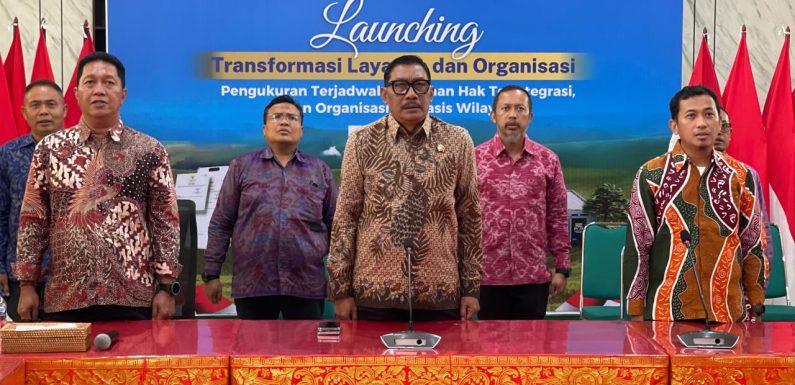 Kantor Pertanahan Kabupaten Tabanan Ikuti Launching Transformasi Layanan dan Organisasi Kementerian ATR/BPN.
