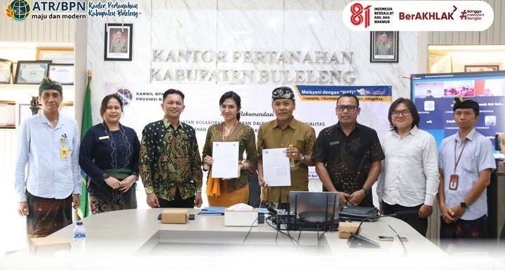 Kantah Buleleng Bersama Kanwil BPN Bali Gelar Sosialisasi Dalam Rangka Penguatan Kebijakan  Peningkatan Kualitas Pelayanan Publik dan Optimalisasi Pendapatan Daerah.