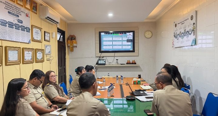 Perkuat Kesiapan Menuju WBK, Kantah Klungkung Ikuti Zoom Simulasi Desk Evaluasi ZI yang Diselenggarakan Kanwil BPN Provinsi Bali