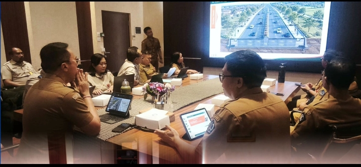 Kasi Pengadaan Tanah Kantah Badung Dampingi Kasi Pengadaan Tanah BPN Bali Menghadiri Rapat Lanjutan Pengadaan Tanah Pembangunan Trase Gatot Subroto Barat–Canggu