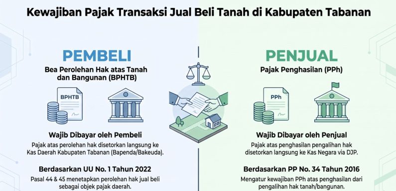 Ketahui Kewajiban Bayar BPHTB dan PPh dalam Transaksi Jual Beli Tanah di Kabupaten Tabanan