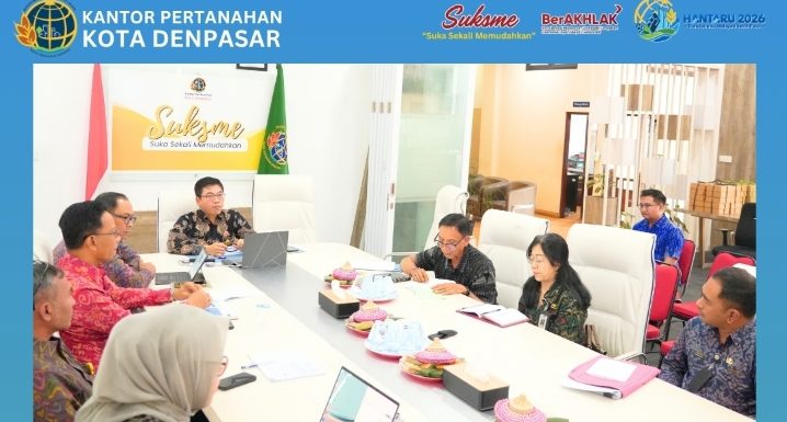 Kantor Pertanahan Kota Denpasar Melaksanakan Rapat Koordinasi Terkait Penanganan  Pengaduan Masyarakat mengenai Permohonan Penerbitan Sertipikat.
