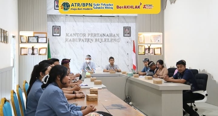 Kantah Buleleng Gelar Rapat Ekspose Data dan Perencanaan Kerja Sama Akses Reforma Agraria.
