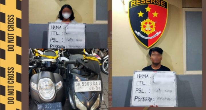 Beraksi di Tiga TKP, Dua Terduga Pelaku Curanmor Berhasil Diamankan Tim Opsnal Polsek Dentim